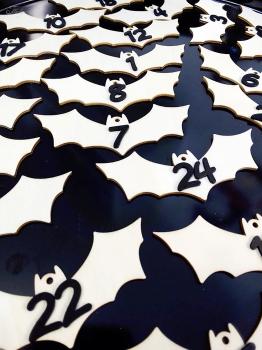 Fledys Holzfledermäuse mit Zahl